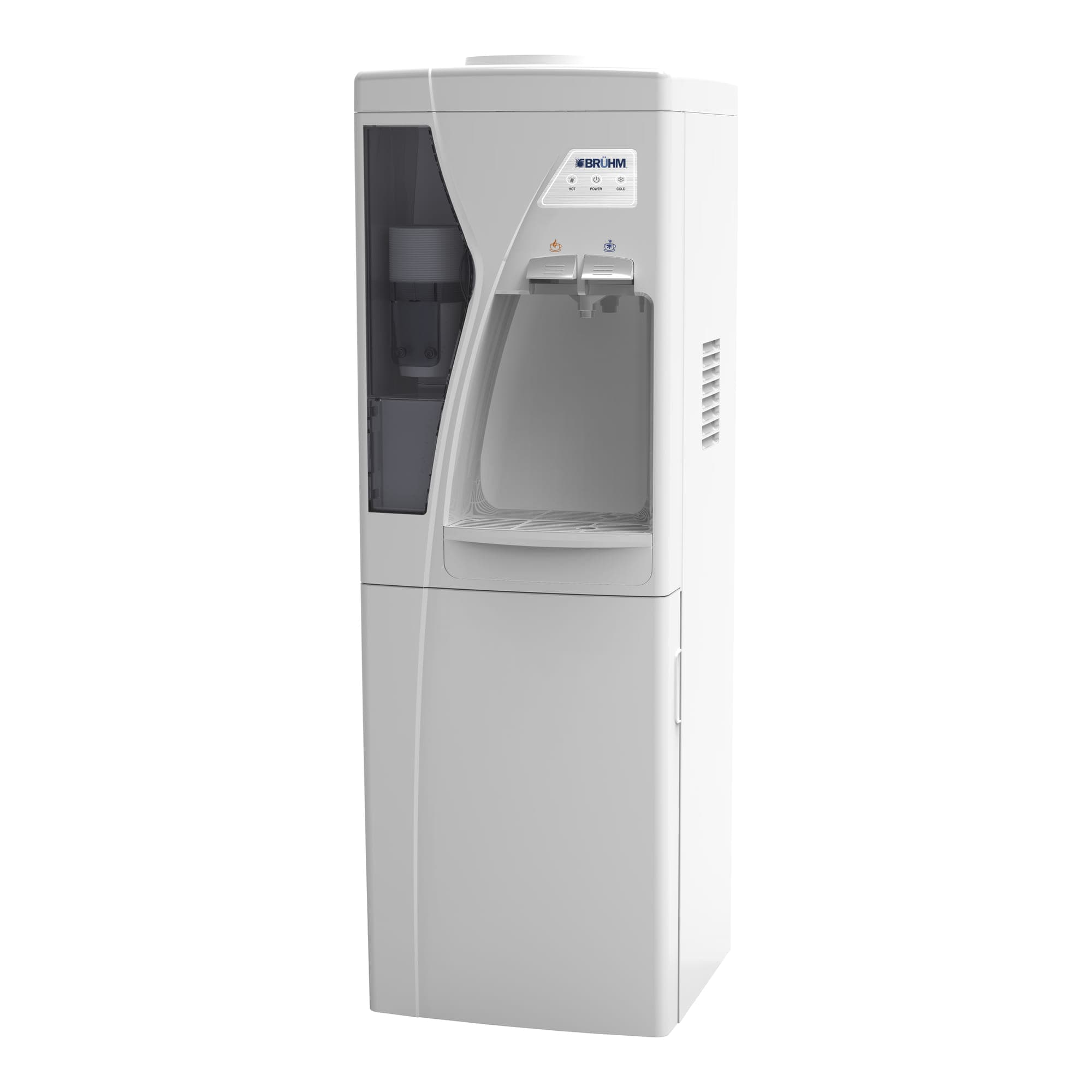 Floor Standing Water Dispenser With Fridge-2 Taps (HC)