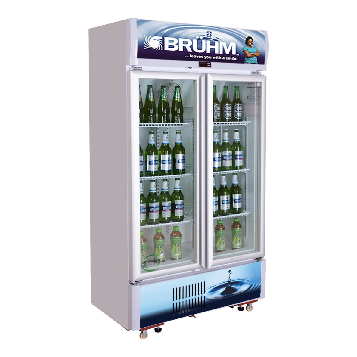 570L Double Door Beverage Cooler