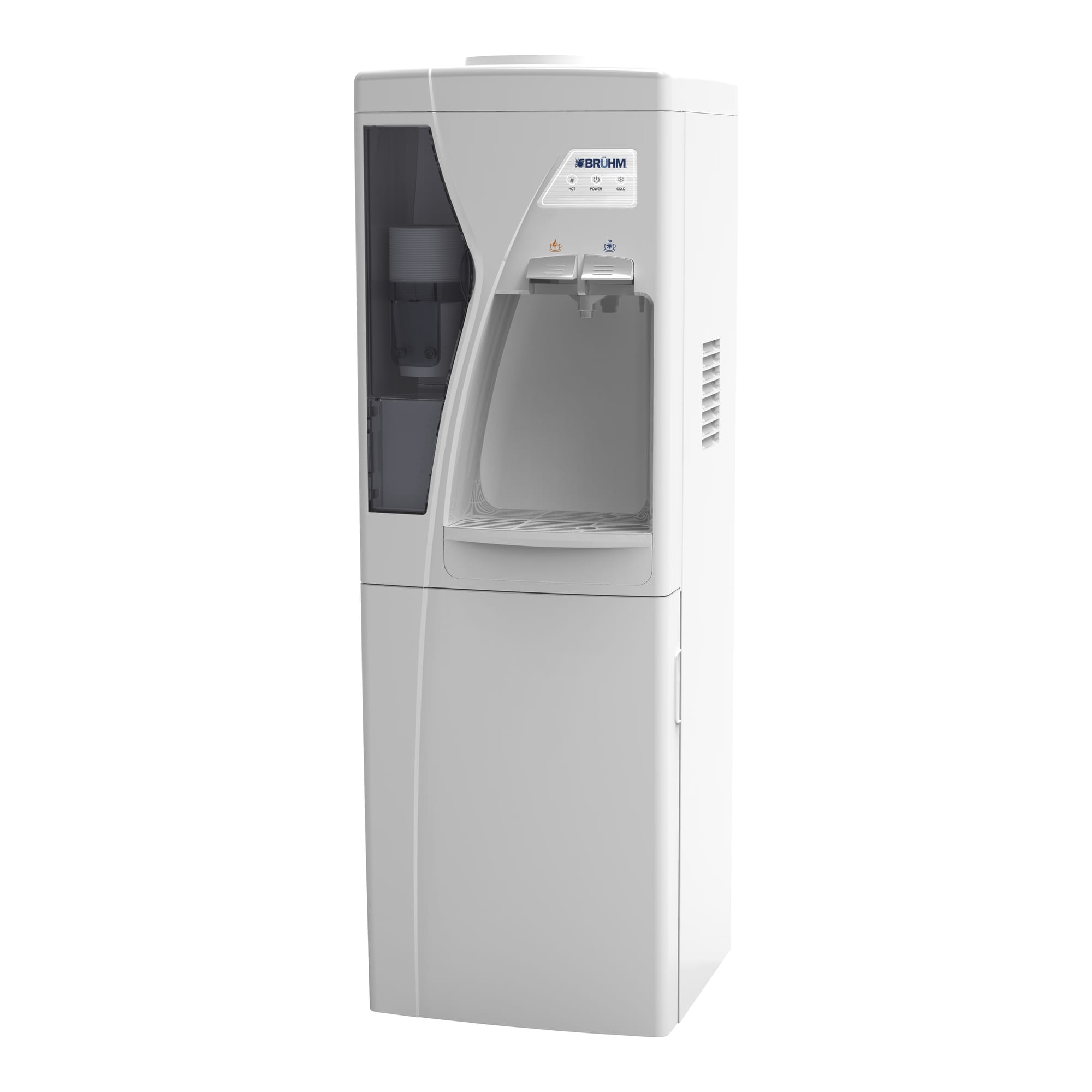 Floor Standing Water Dispenser With Fridge-2 Taps (HC)
