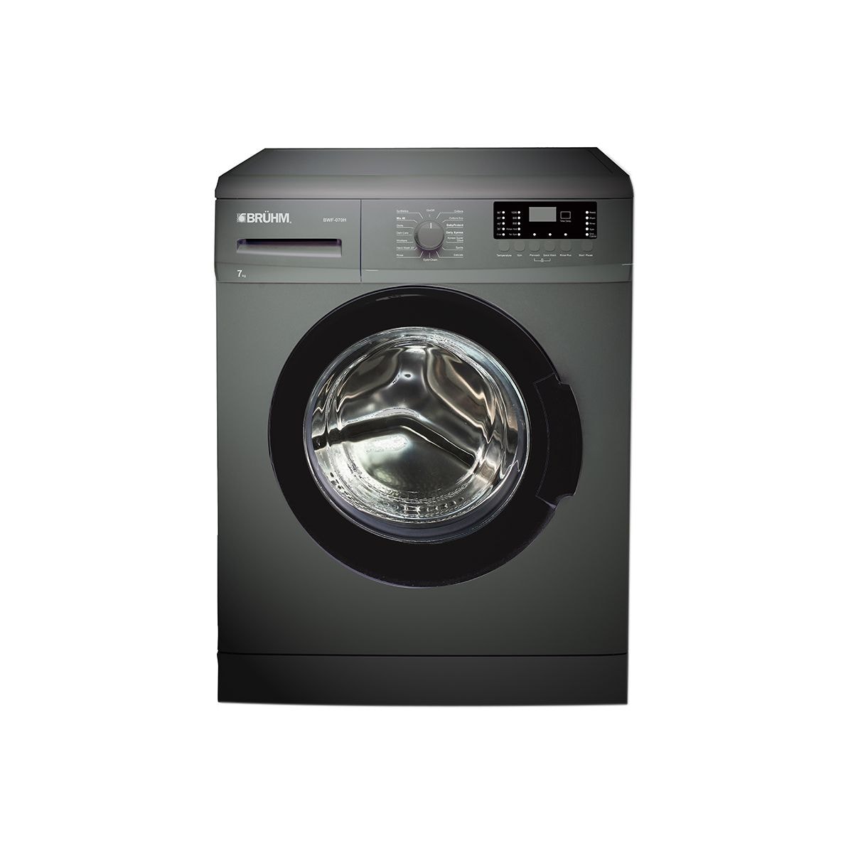 7 KG Front Load Washer - Dark Silver