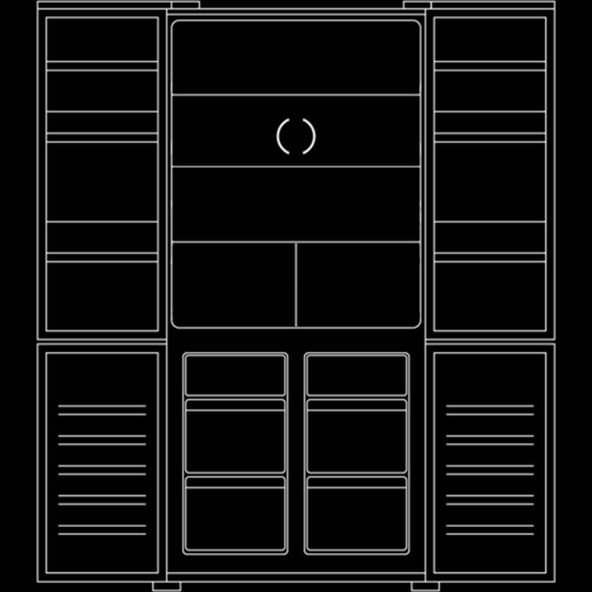 600L 4 Door No Frost Refrigerator